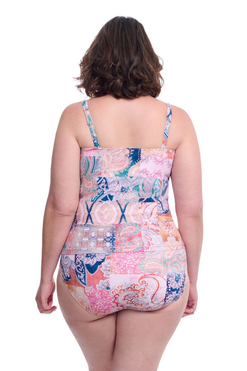 Gottex Profile By Gottex Karma Plus Size Sweetheart Underwire Tankini Top