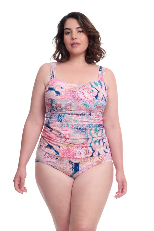 Gottex Profile By Gottex Karma Plus Size Sweetheart Underwire Tankini Top