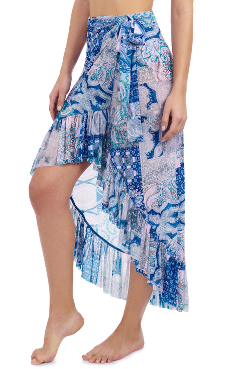 Gottex Profile By Gottex Karma High Low Wrap Skirt
