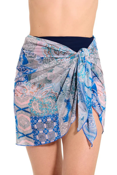 Gottex Profile by Gottex Mesh Sarong Wrap Skirt