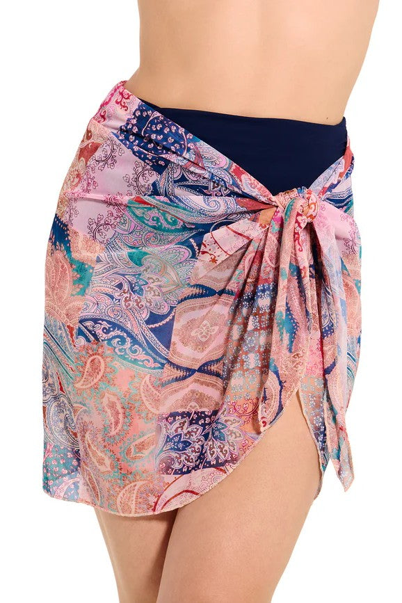 Gottex Profile by Gottex Mesh Sarong Wrap Skirt