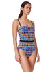 Profile by Gottex Retro Riviera Bandeau Netted Crochet One Piece