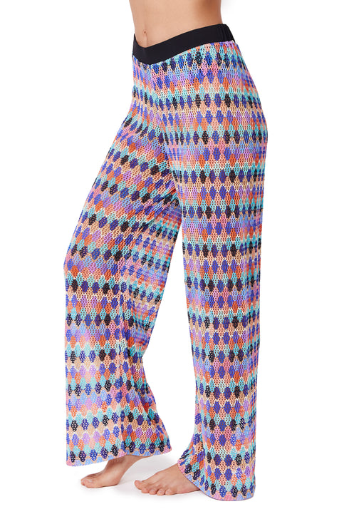 Profile by Gottex Retro Riviera Netted Crochet Beach Pant