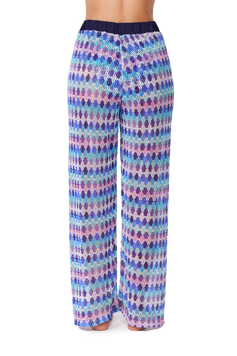 Profile by Gottex Retro Riviera Netted Crochet Beach Pant
