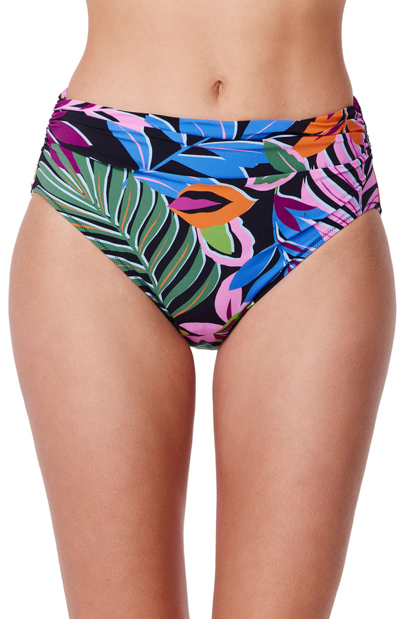 Gottex Profile by Gottex Costa Del Sol Shirred High Waist Swim Bottom