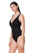 Profile by Gottex Skyfall Textured V-Neck D-Cup One Piece