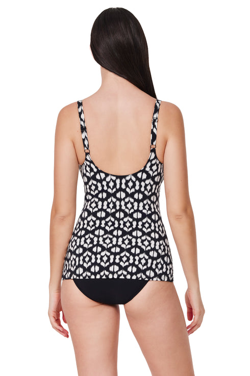 Gottex Profile by Gottex Mantra Braided V-Neck D-Cup Tankini Top