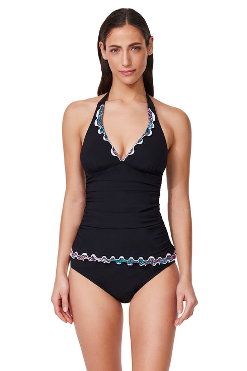 Profile by Gottex Layla Tricolore Halter Tankini Top