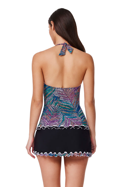 Profile by Gottex Layla Tricolore Halter Tankini Top