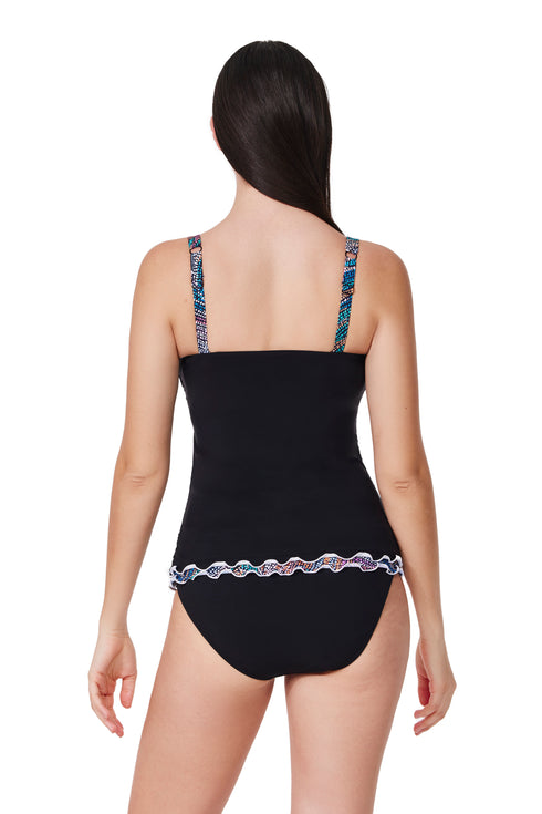 Profile by Gottex Layla Tricolore E-Cup Tankini Top