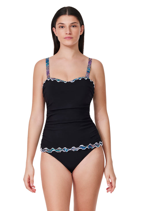 Profile by Gottex Layla Tricolore E-Cup Tankini Top