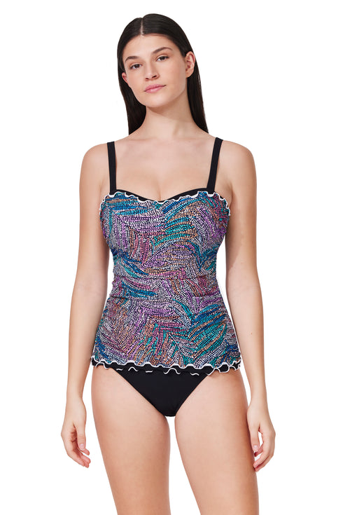 Profile by Gottex Layla Tricolore D-Cup Tankini Top