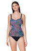 Profile by Gottex Layla Tricolore E-Cup Tankini Top