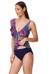 Gottex Profile by Gottex Plantopia Ruffle V Neck Surplice Tankini