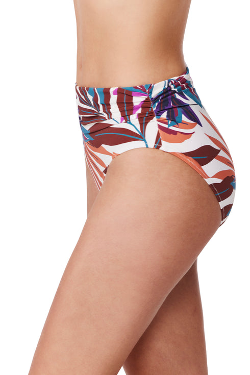 Profile by Gottex Plantopia Shirred High Waist Swim Bottom