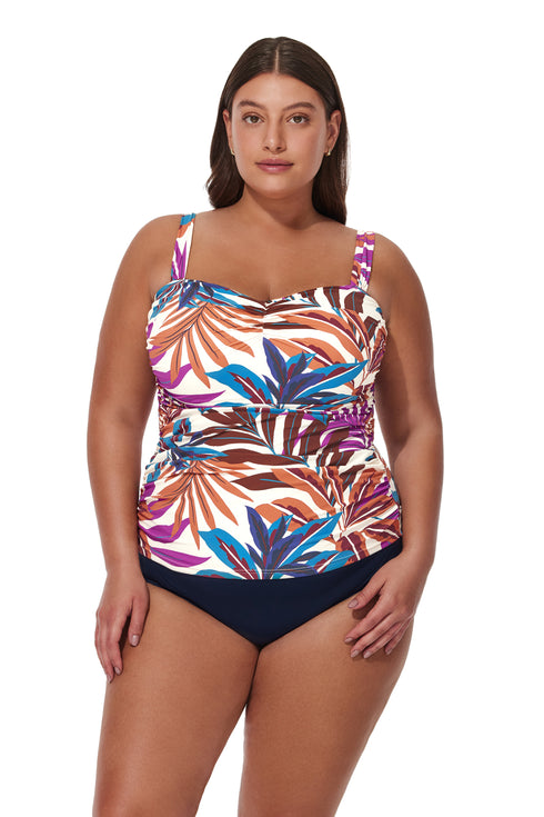 Profile by Gottex Plantopia Plus Size Tankini Top