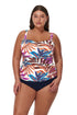 Profile by Gottex Plantopia Plus Size Tankini Top