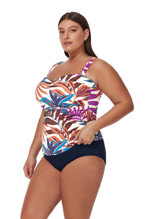 Profile by Gottex Plantopia Plus Size Tankini Top