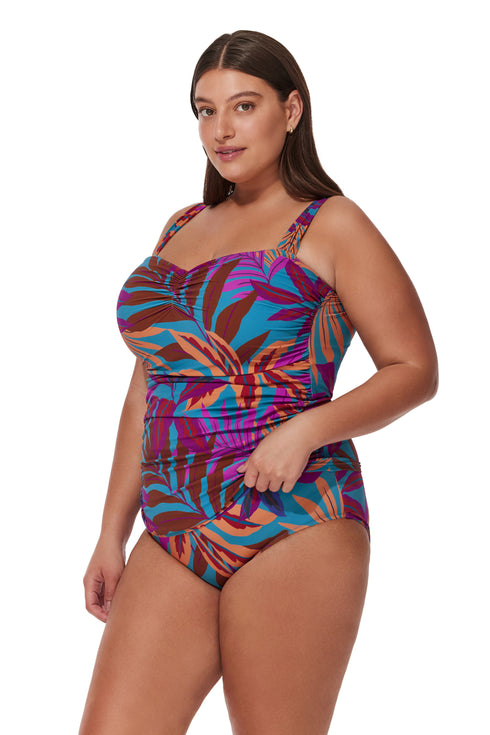 Profile by Gottex Plantopia Plus Size Tankini Top