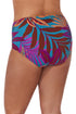 Profile by Gottex Plantopia Plus Size Shirred High Waist Swim Bottom
