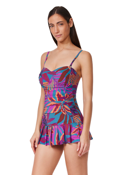 Profile by Gottex Plantopia Bandeau Swimdress