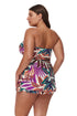 Profile by Gottex Plantopia Plus Size Bandeau Swimdress