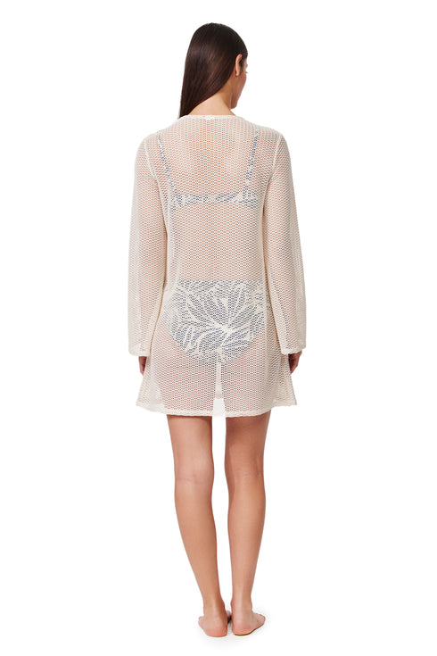 Gottex Profile by Gottex Plantopia Crochet Mini Dress