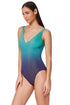 Gottex Profile by Gottex Dream Ombre V Neck One Piece