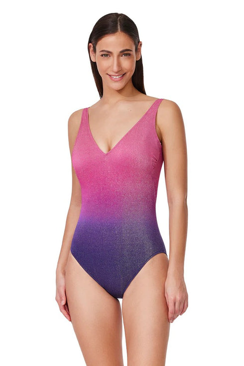 Gottex Profile by Gottex Dream Ombre V Neck One Piece
