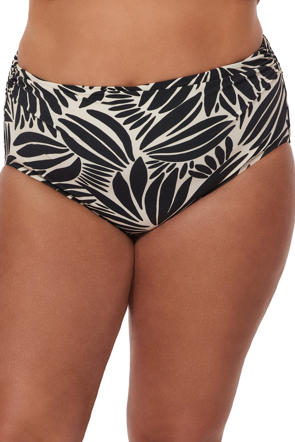 Gottex Profile by Gottex Comeback Plus Size Shirred High Waist Swim Bottom