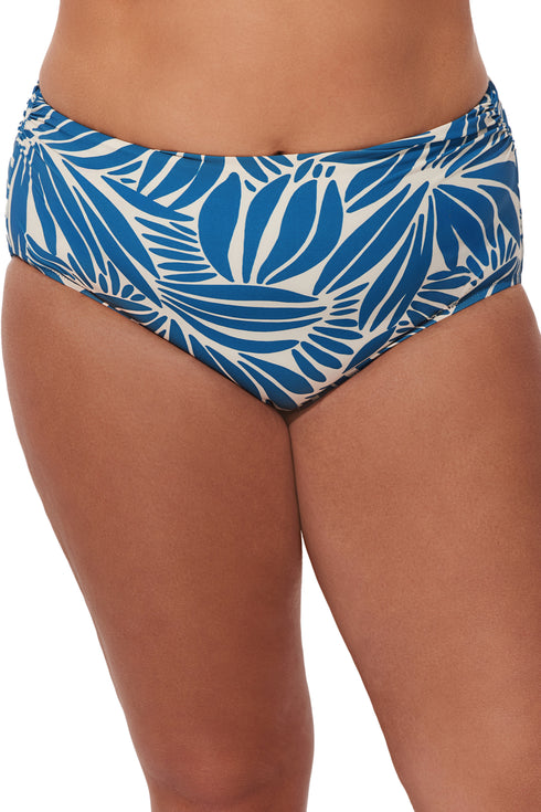 Gottex Profile by Gottex Comeback Plus Size Shirred High Waist Swim Bottom