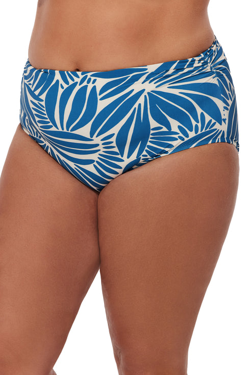 Gottex Profile by Gottex Comeback Plus Size Shirred High Waist Swim Bottom