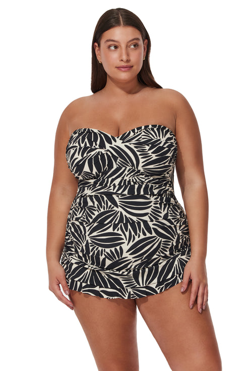 Gottex Profile by Gottex Comeback Plus Size Bandeau Swimdress