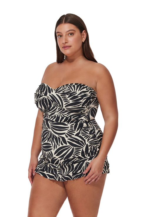 Gottex Profile by Gottex Comeback Plus Size Bandeau Swimdress