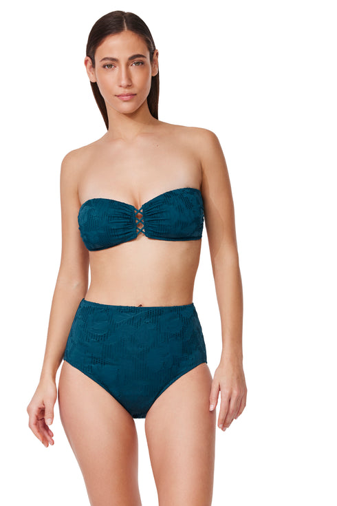 Profile by Gottex Jolene Textured Bandeau Bikini Top