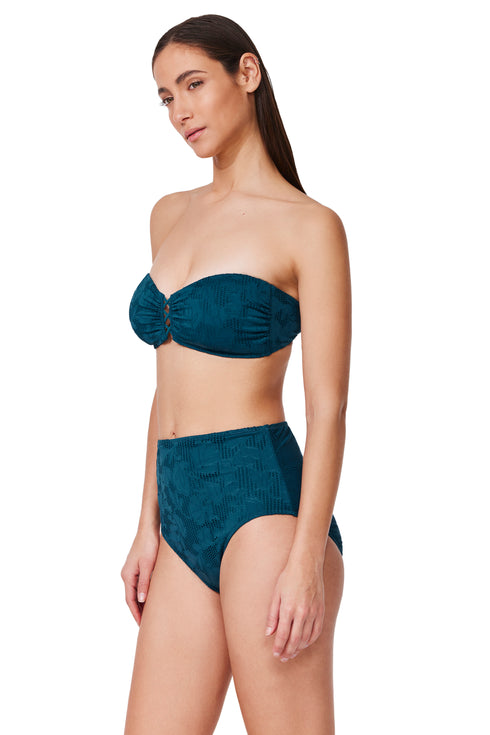 Profile by Gottex Jolene Textured Bandeau Bikini Top