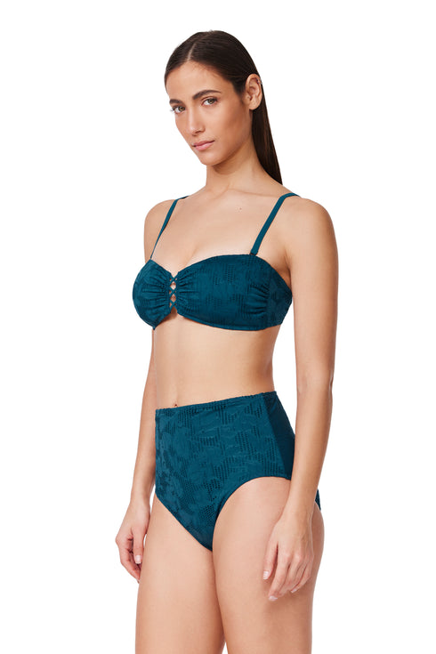 Profile by Gottex Jolene Textured Bandeau Bikini Top