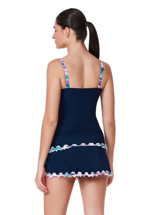 Gottex Profile by Gottex Canva Tricolore D-Cup Tankini Top