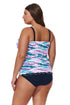 Gottex Profile by Gottex Canva Plus Size Shirred Underwire Tankini Top