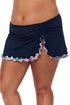 Gottex Profile by Gottex Canva Plus Size Tricolore Side Slit Skirt Swim Bottom