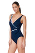 Gottex Profile by Gottex Canva Tricolore V Neck Surplice One Piece