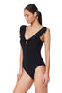 Profile by Gottex Bachelorette V Neck Ruffle One piece