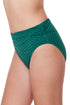 Gottex Profile by Gottex Medina Textured Shirred High Waist Swim Bottom