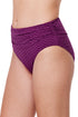 Gottex Profile by Gottex Medina Textured Shirred High Waist Swim Bottom