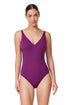 Gottex Profile by Gottex Medina Textured V Neck One Piece