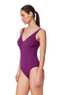 Gottex Profile by Gottex Medina Textured V Neck One Piece