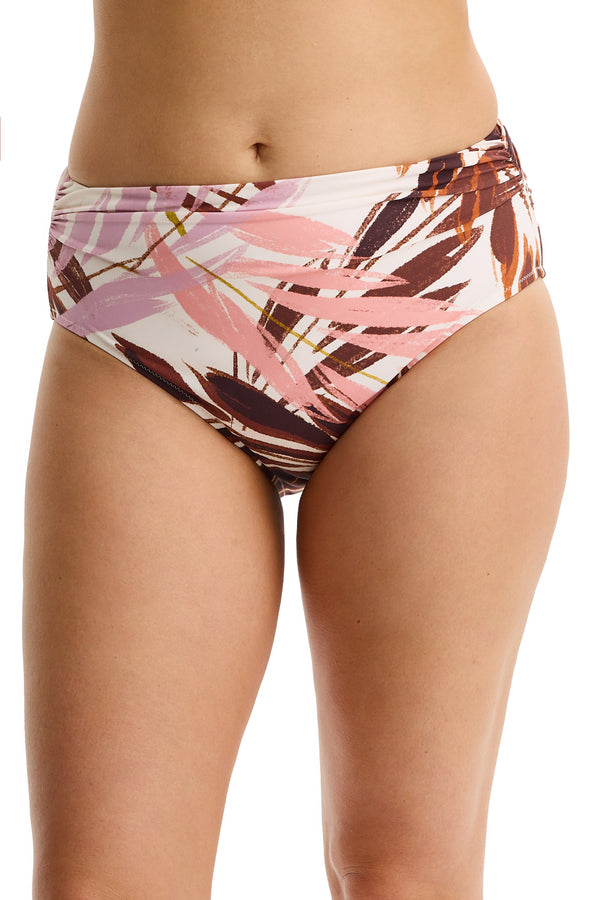 Gottex Profile by Gottex Island Breeze Shirred High Waist Swim Bottom