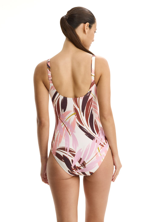 Gottex Profile by Gottex Island Breeze Shirred Peasant One Piece