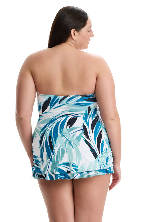 Gottex Profile by Gottex Island Breeze Plus Size Bandeau Swimdress