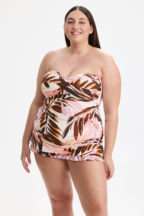 Gottex Profile by Gottex Island Breeze Plus Size Bandeau Swimdress